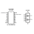 Integrado cd4072 4072 Or de 4 entradas 2