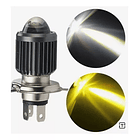 Bombillo Led H4 Dual Lupa (Amarillo – Blanco) 2