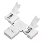 Conector Rgb T Presion Cinta Led 10mm Union Plastica 1