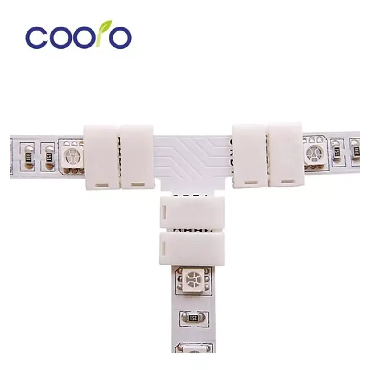 Conector Rgb T Presion Cinta Led 10mm Union Plastica