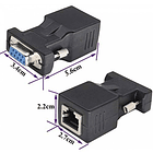 Adaptador Hembra Red a Db9 Hembra 2