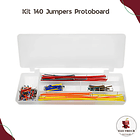 Caja de puentes para protoboard jumpers 140pcs  1