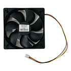 Ventilador 12v Grande 12cm X 12cm X 2.5cm 0.3amp 2