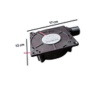 Kit Turbina grande ventilador estufa aceite quemado 2.95A 3