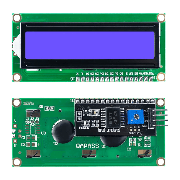 Pantalla LCD I2C 2x16 1602 con I2C 