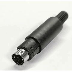 Plug ps2 mini Din 6 pines Macho