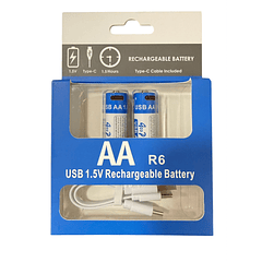 kit de 2 Baterías Doble AA 1.5v 2600 mWh