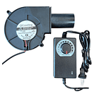 Kit Turbina ventilador estufa de aceite 12v 1.65A DC9733H12B 1