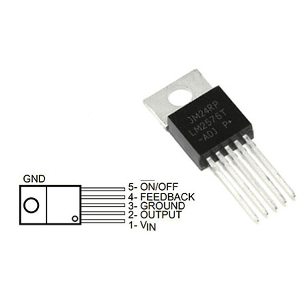 Lm2576 2576 Regulador reductor de voltaje Buck 