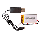 Bateria 3.7v 800mAh Litio Lipo con Conexion Usb 1