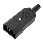 Conector aereo de Poder Macho c14 1