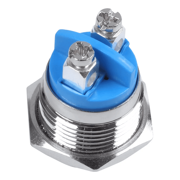 Pulsador Metalico Redondo 2 Pines Pulsador Na Chasis 2