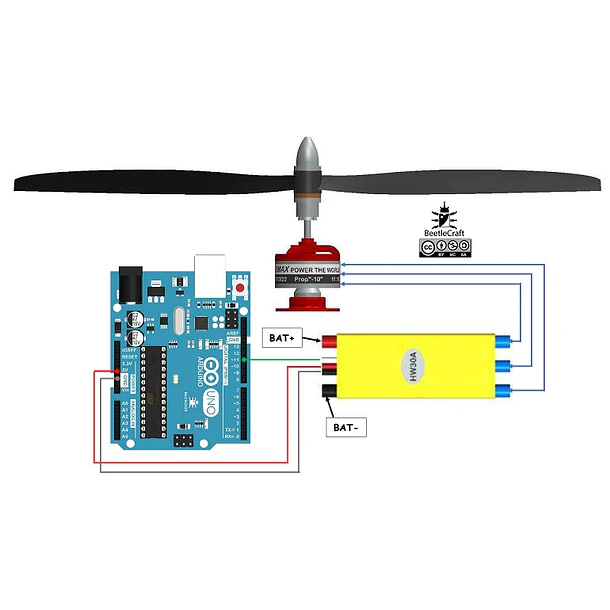 Controlador de velocidad ESC 30A Motor BRUSHLESS  4