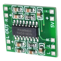 Amplificador de audio PAM8403 dual de 3W