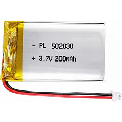 Bateria 3.7v 200mA 3cm x 2cm x0.5