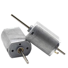 Motor Doble Eje 3v A 6v De 4,7500rpm 25x15x10mm A 200ma Con Eje De 18mm Y 8mm