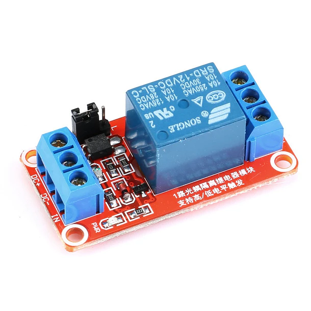 Modulo Rele 12v De 1 Canal con optoacoplador 