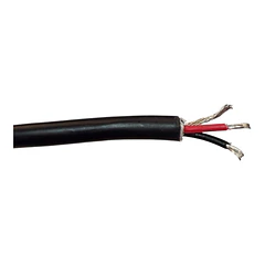 Cable encauchetado negro 3 lineas  Metro