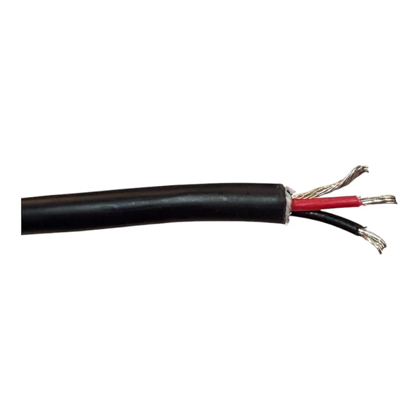 Cable encauchetado negro 3 lineas  Metro 