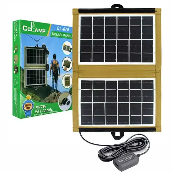 Panel solar 7W 6V portatil CL-670 