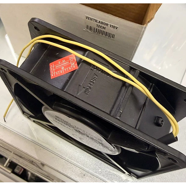 Ventilador Ac110v 110ac 12cm X 12cm X 3.8cm Metalico 2