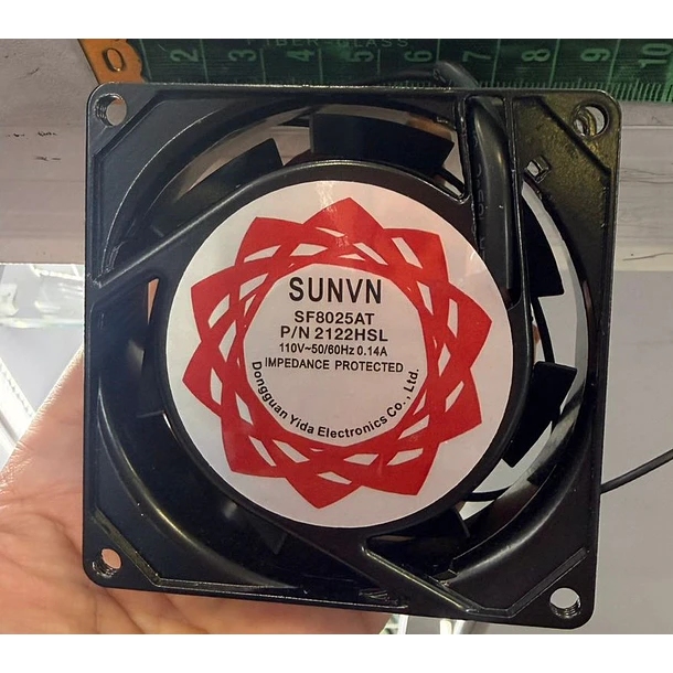 Ventilador Metálico 95mmx95mmx25mm 12V 0.14A 1