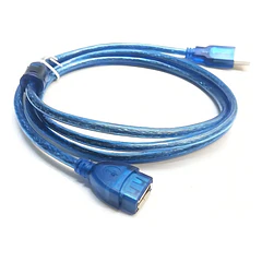 Extension Usb 2.0 Mallado 10 Metros Macho Hembra Con Filtro Color Azul