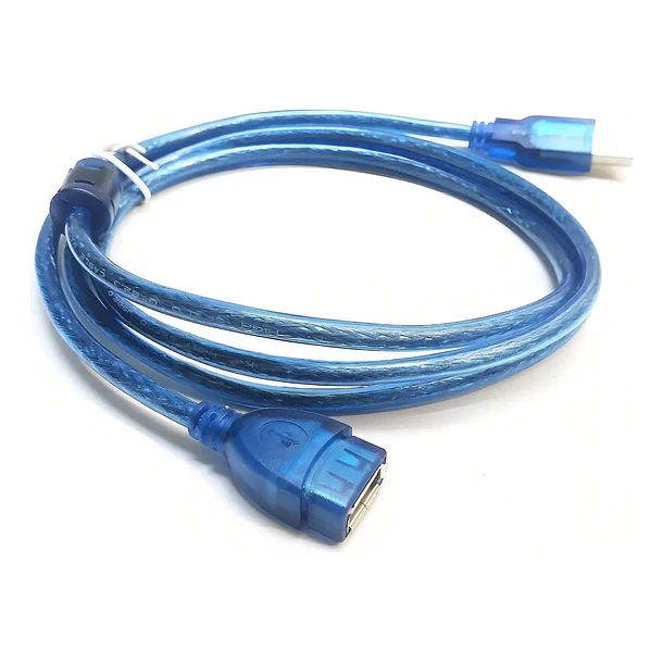Extension Usb 2.0 Mallado 10 Metros Macho Hembra Con Filtro Color Azul 