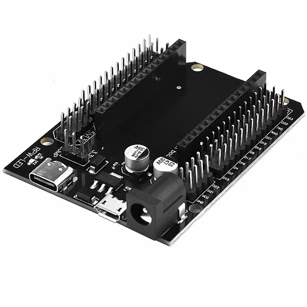 Tarjeta de expansión I/O para ESP32. 30 pines. Con USB tipo C 