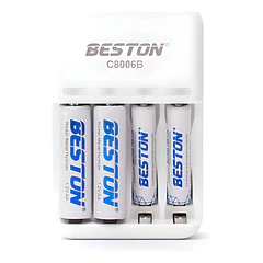 Cargador Cargador + 2 Pilas Recargables Aa + 2 Pilas Aaa Beston