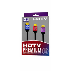 Cable HDMI HDTV 4K Ultra HD Negro 1.5 Metros Alta Definición