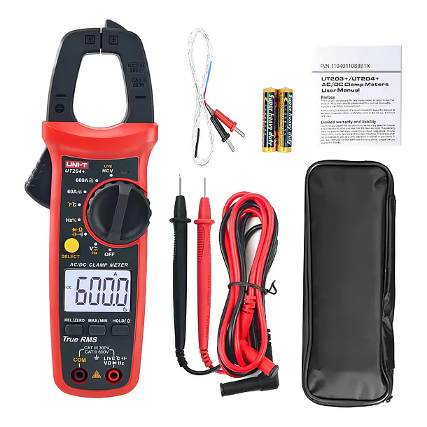 Pinza Voltiamperimétrica AC/DC UNI- T 204+ 1