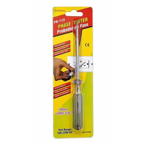 Destornillador Tester Probador de Fase 