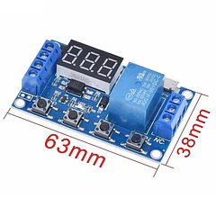 Modulo temporizador con relevo 0.1 segundos a 999 minutos 
