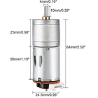 Motor Dc con encoder 12v 100 rpm 5