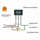 Sensor efecto hall A3144 2