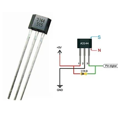 Sensor efecto hall A3144