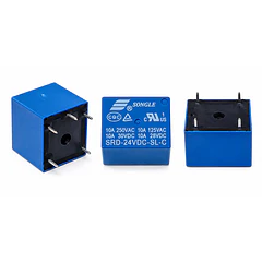 Relevo 24V 10A 5 pines - SRD-24VDC-SL-C