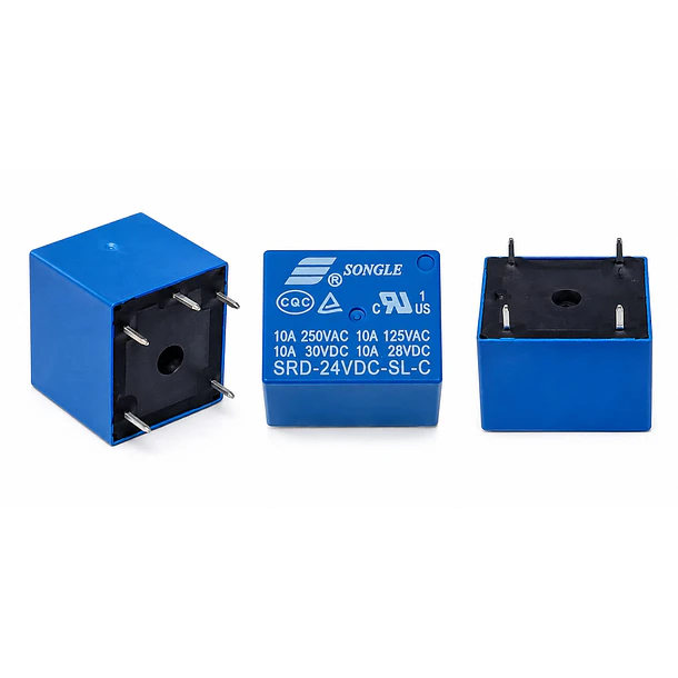 Relevo 24V 10A 5 pines - SRD-24VDC-SL-C 