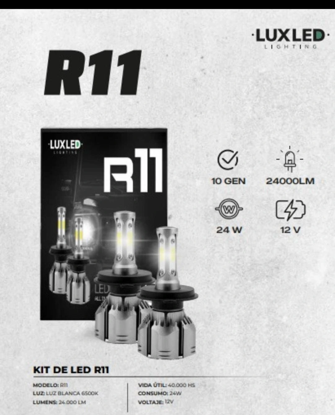 ampolleta R11 LED R11 880 / 12000 LM (21449)