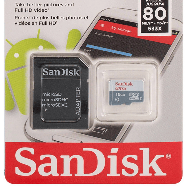 Pack 2 SanDisk Ultra 16GB microSDXC Tarjeta de memoria