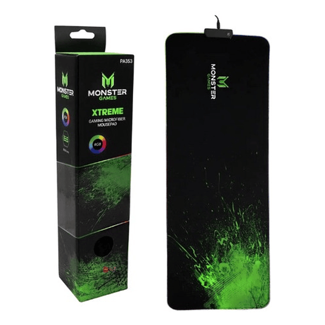 Mousepad Rgb Xtreme Monster Gamer 80x30