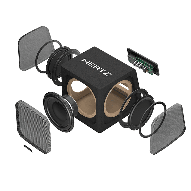 Subwoofer activo con doble radiador pasivo DBA 201 