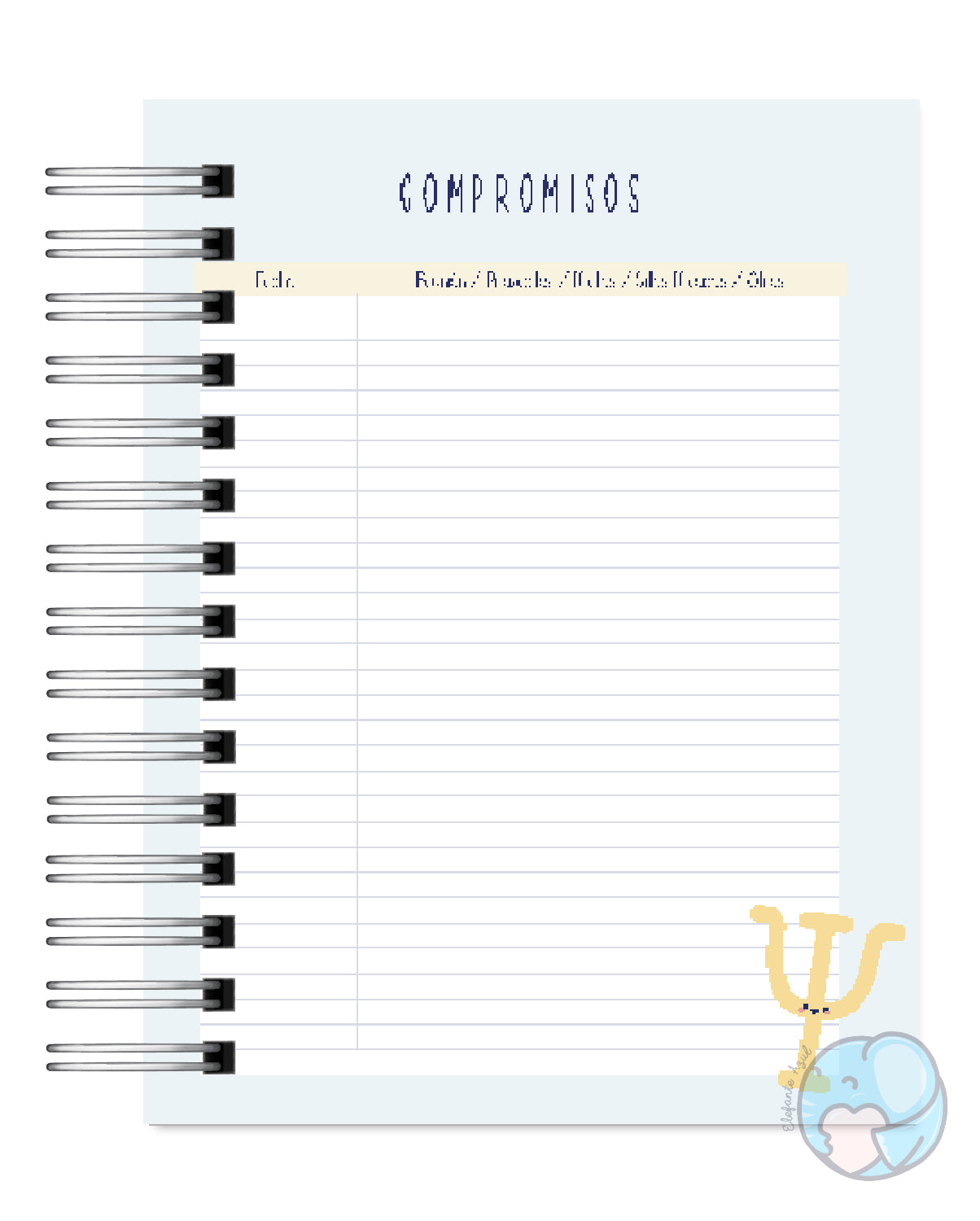 Agenda Psicóloga 2026 6