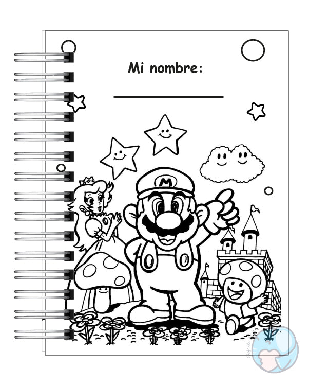 Libro para colorear Super Mario 6