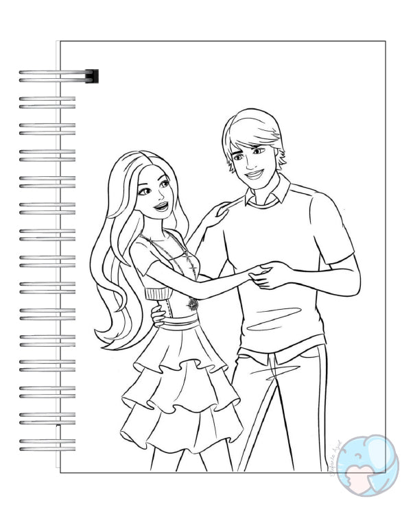 Libro para colorear Barbie 4