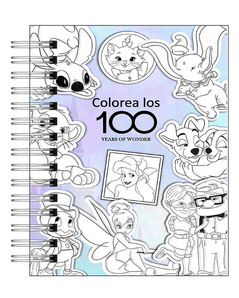 Libro para colorear y de actividades  Disney 100 years