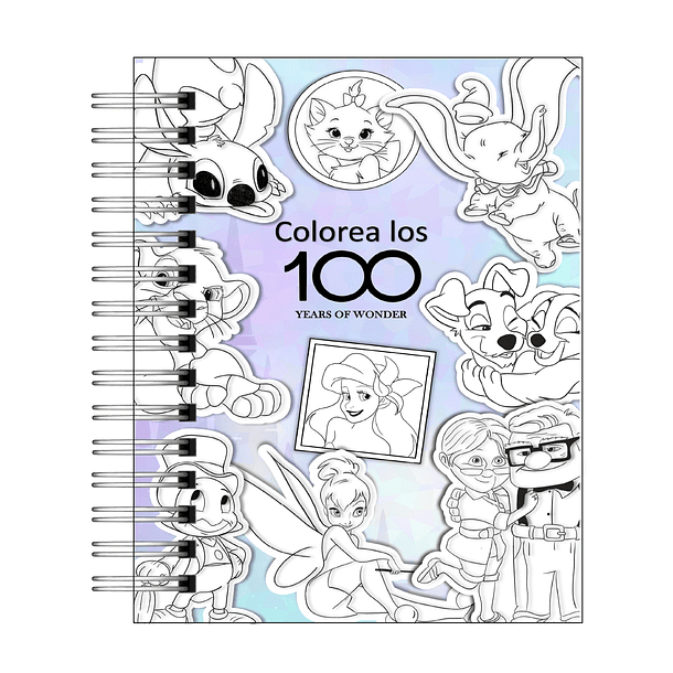 Libro para colorear y de actividades  Disney 100 years