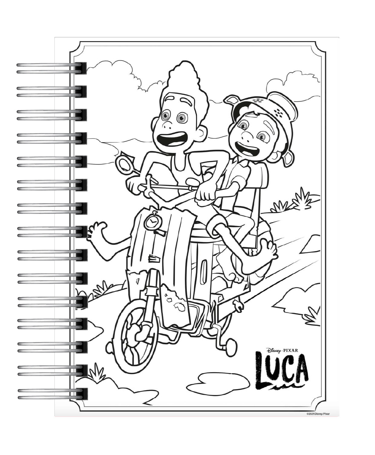 Libro para colorear personajes Pixar 2