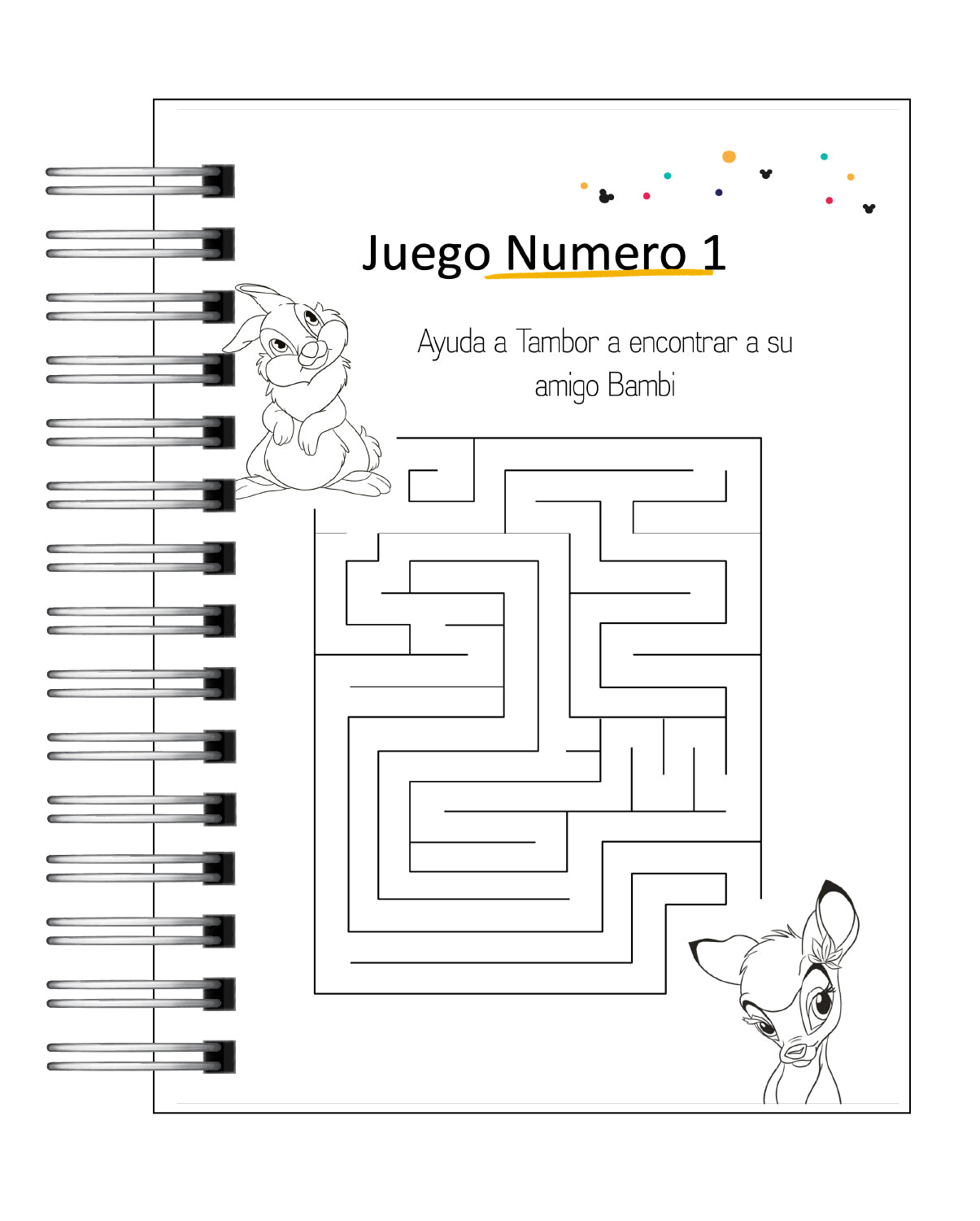 Libro para colorear y de actividades  Disney 100 years 6